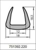 Профиль П-образный силиконовый 751392.220